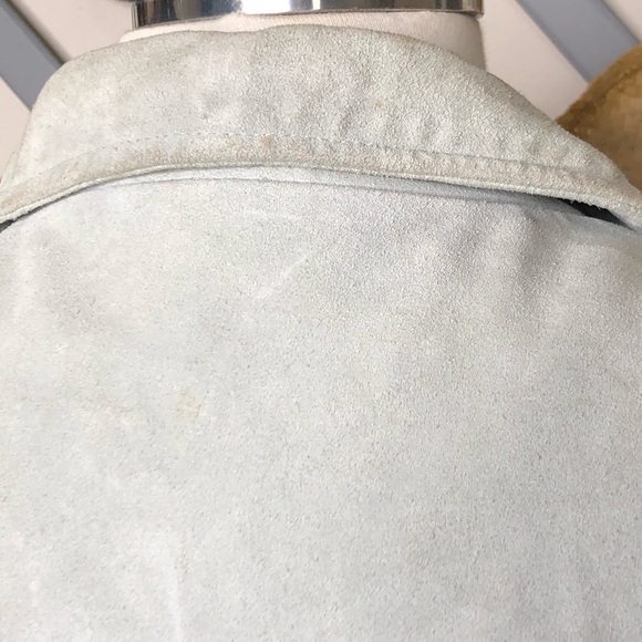 Gap Powder Blue Suede Jacket - Picture 7 of 15